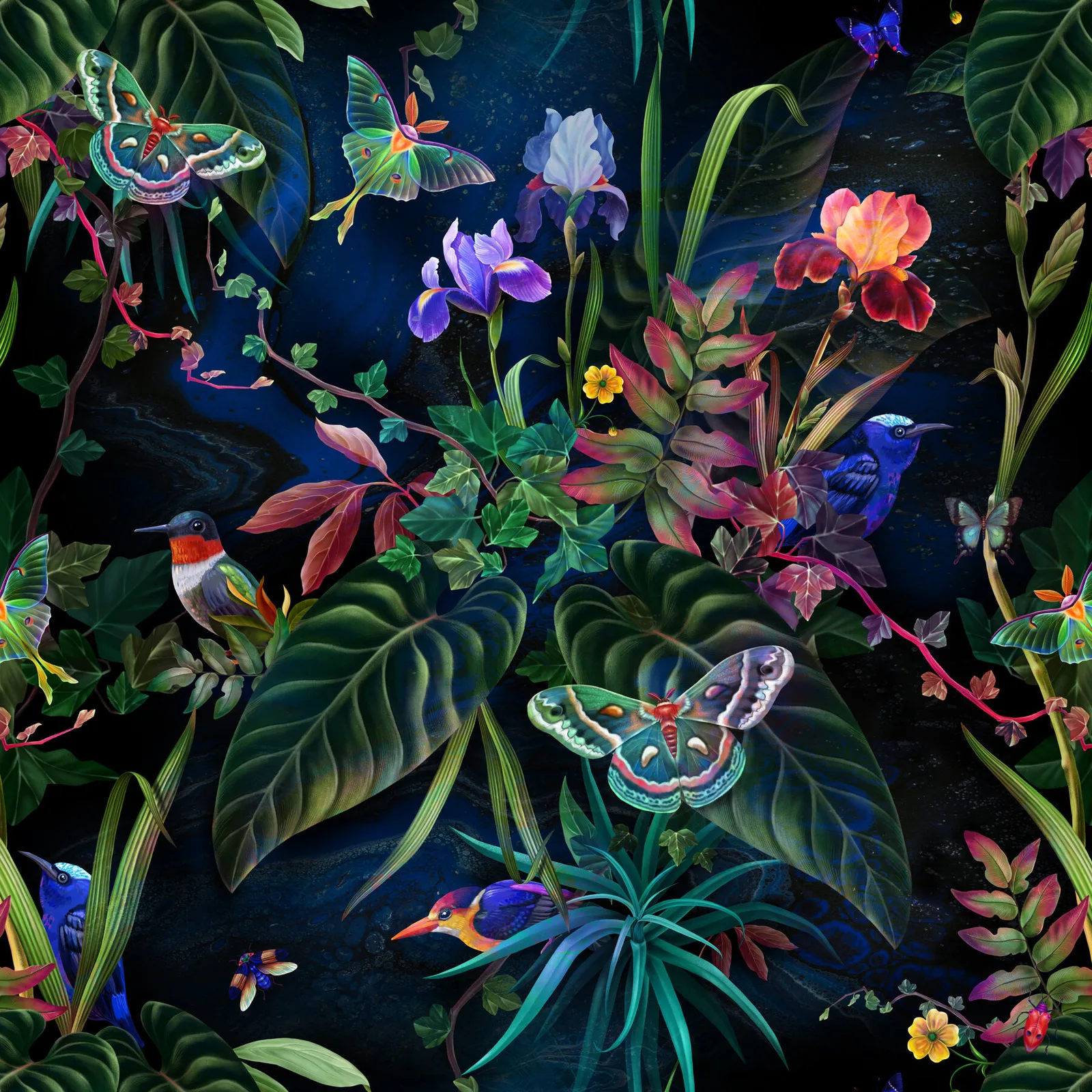 Nightfall Botanica artwork detail