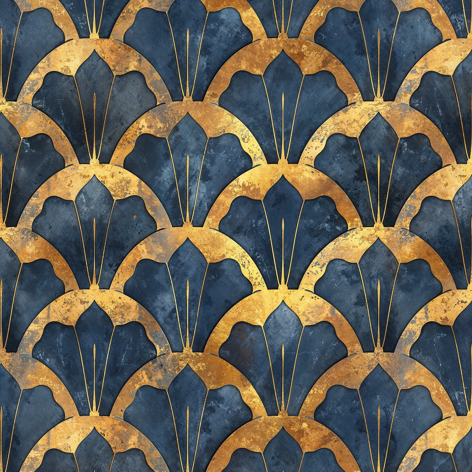 Deco Fans pattern detail
