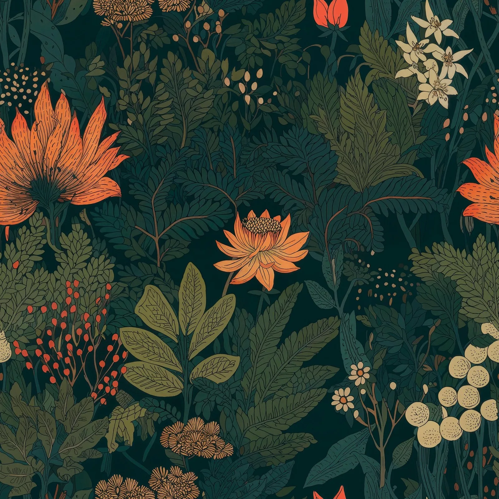 Coral Jungle artwork detail