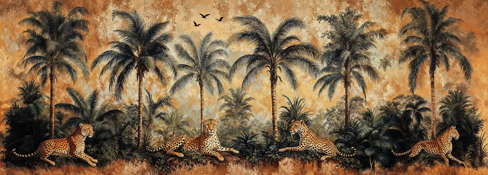 Palm Silhouette artwork detail