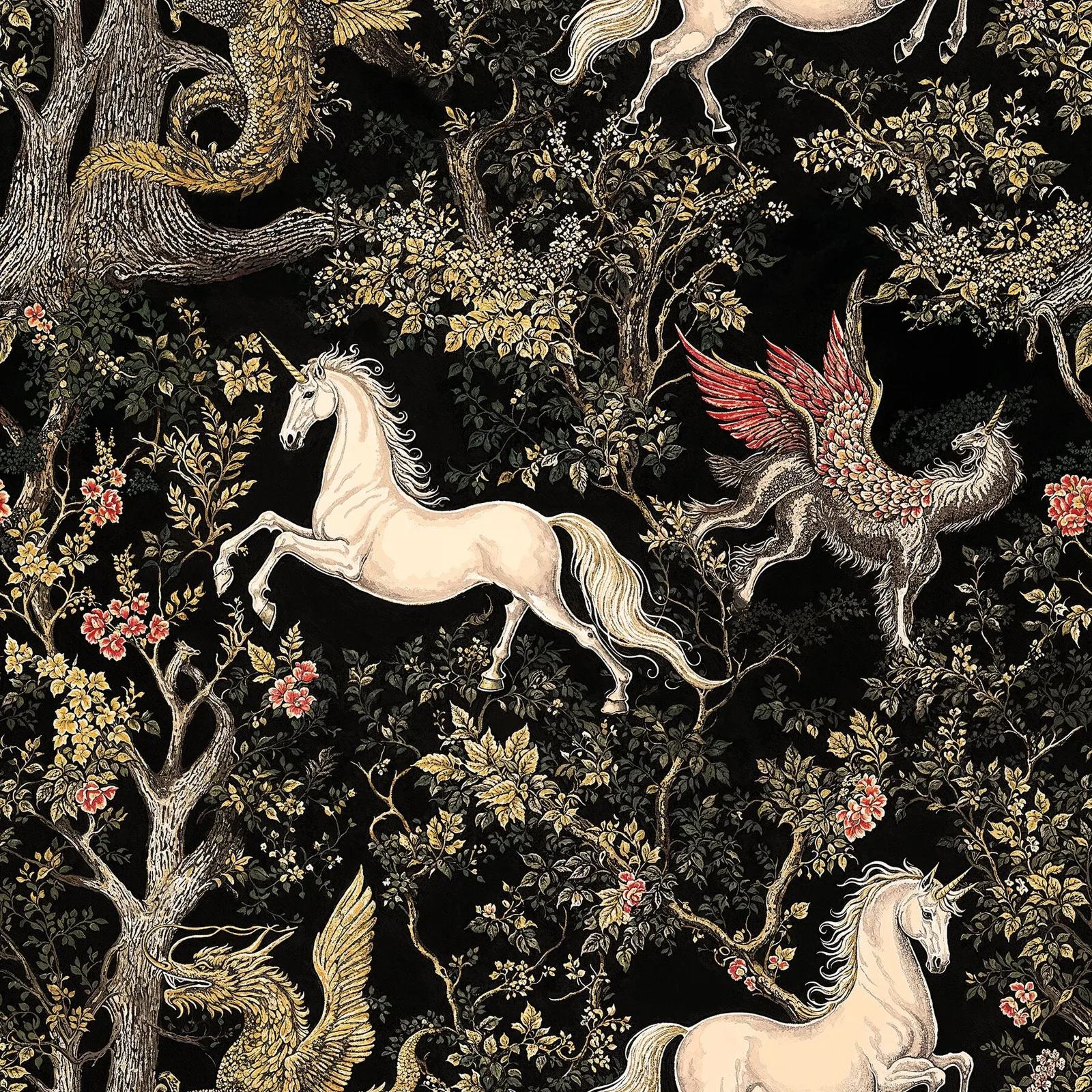 Mythic Meadow artwork detail