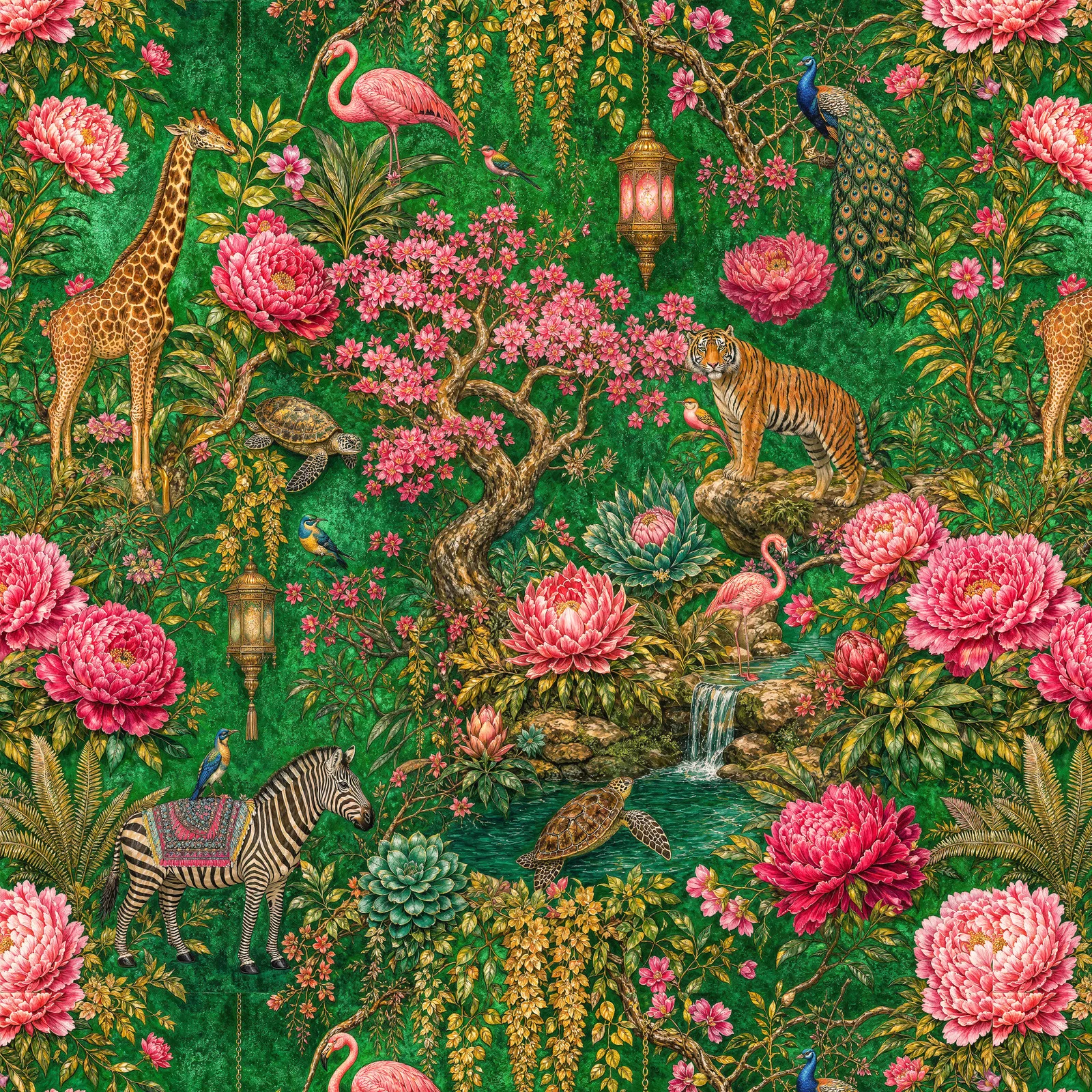 Peony Safari artwork detail