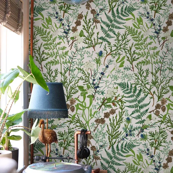 Fern Whisper — Botanical wallpaper in an interior