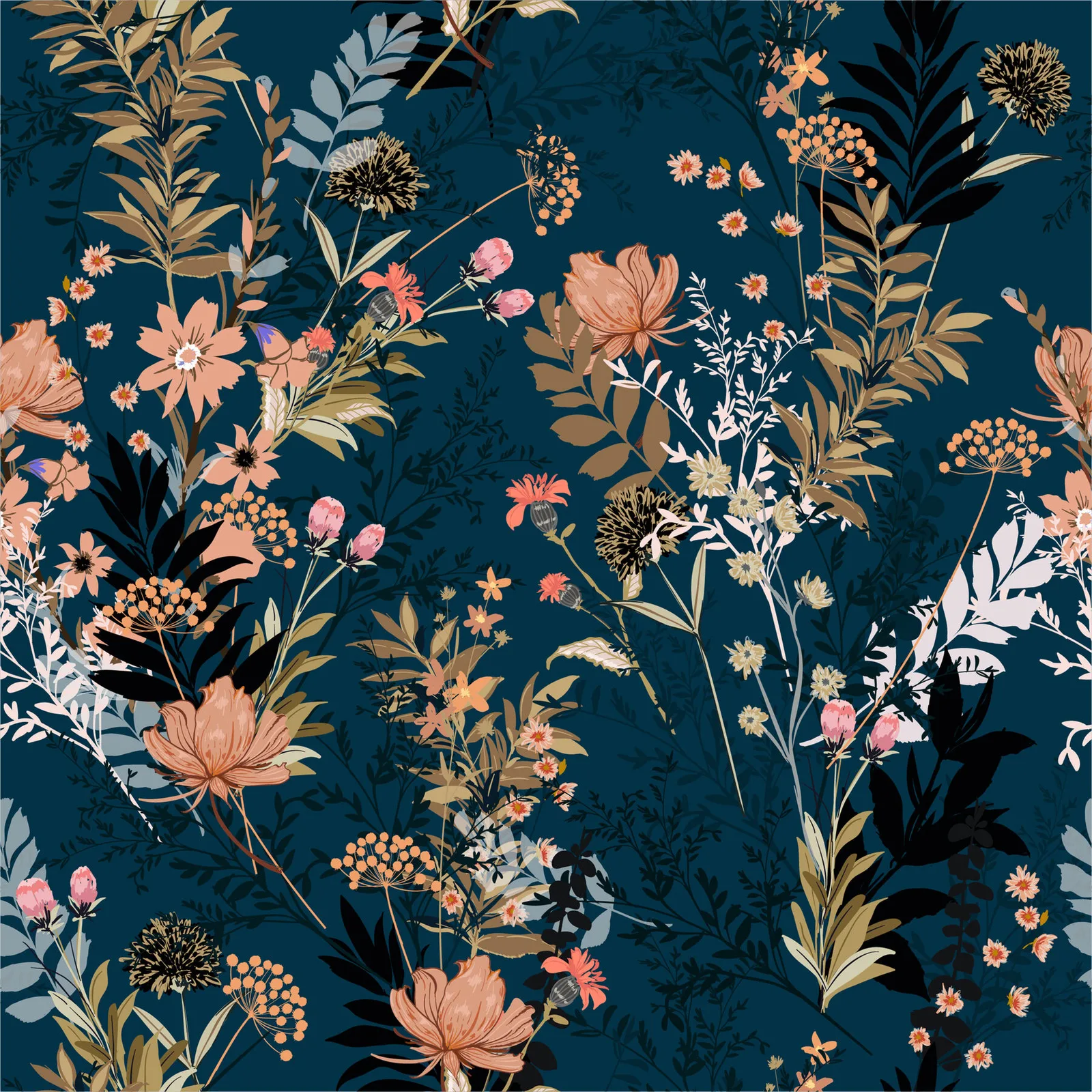 Bluebird Garden artwork detail