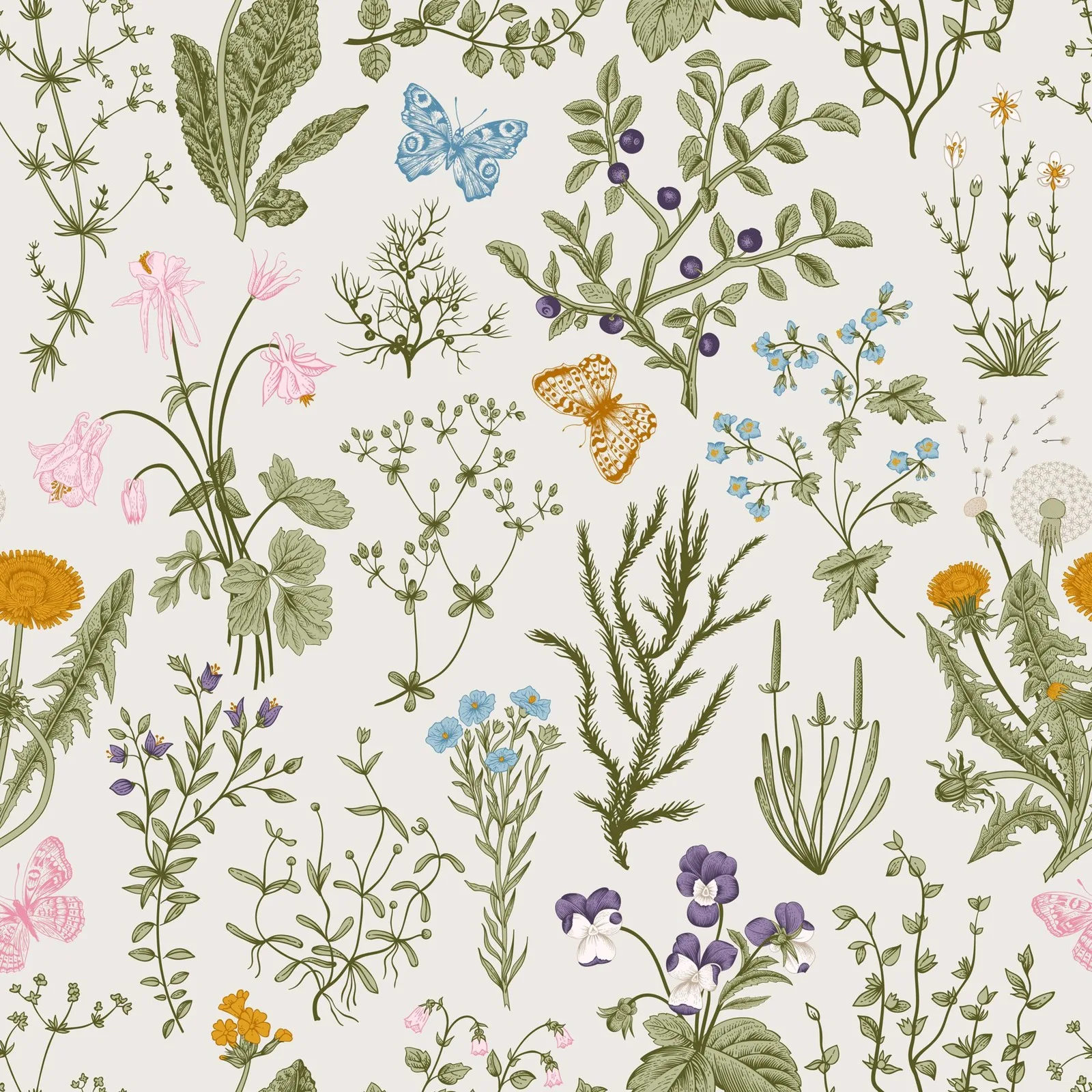 Wildflower Sketch artwork detail