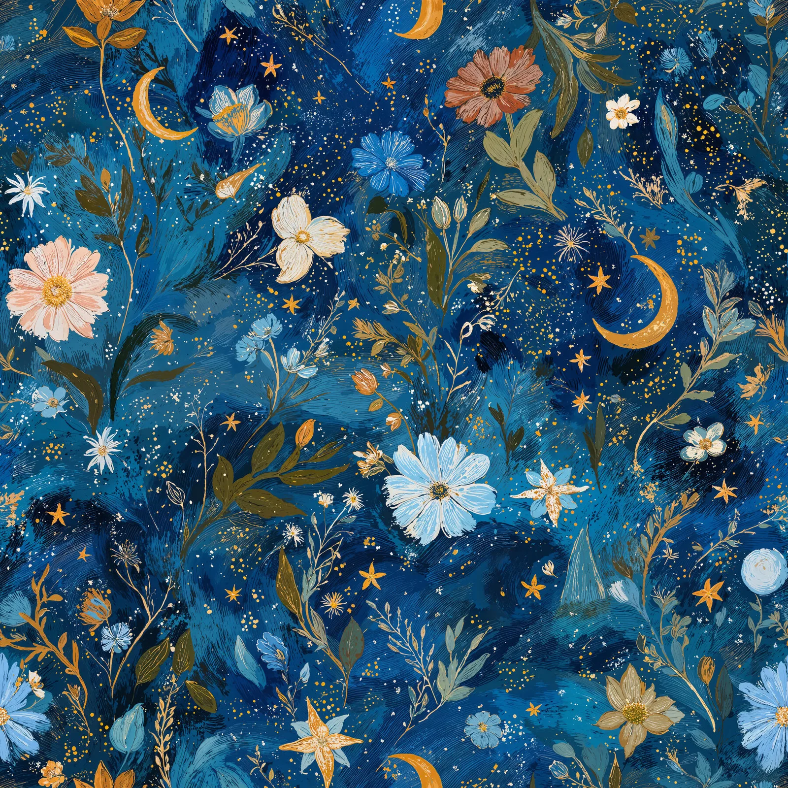 Indigo Bloom artwork detail
