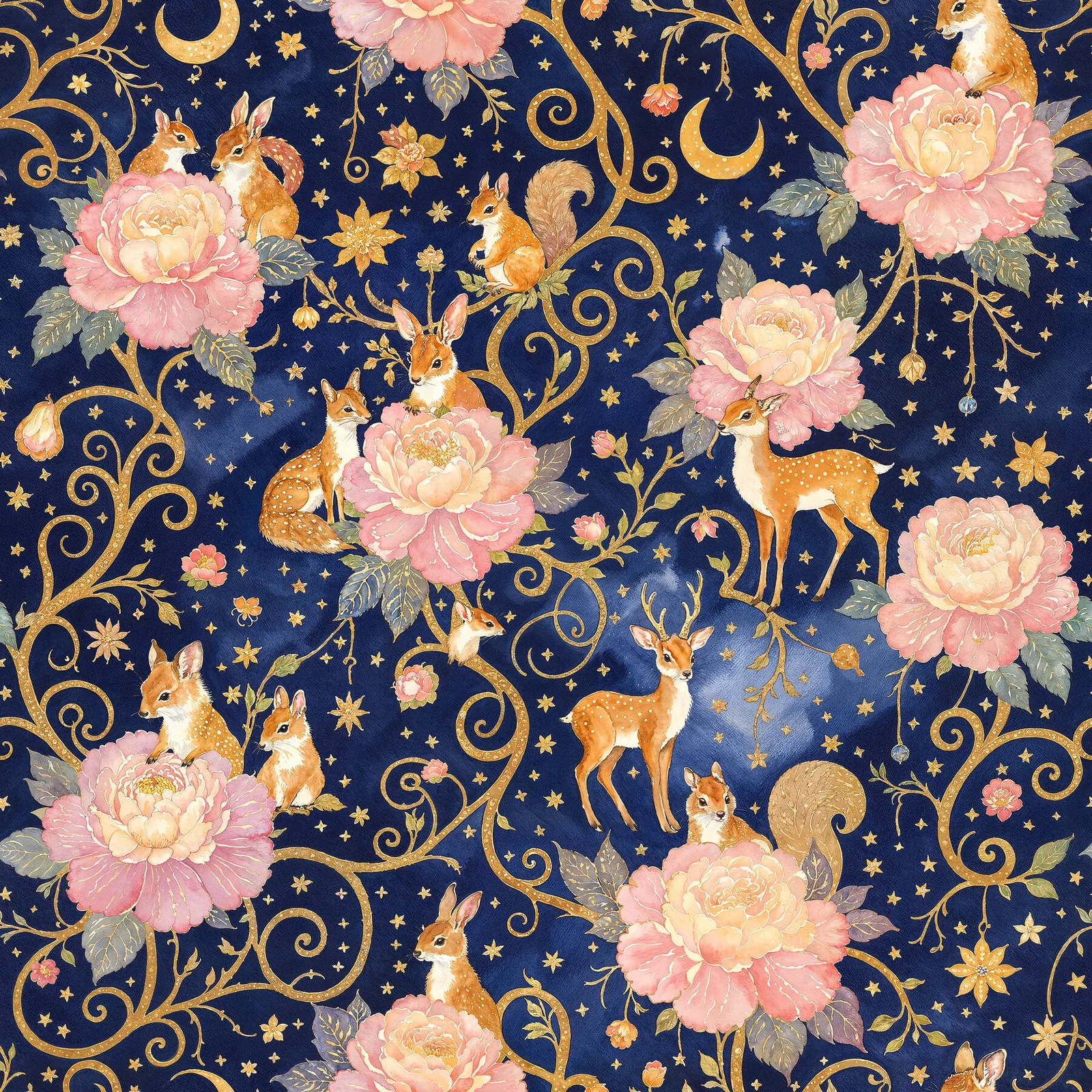 Peony Nocturne artwork detail
