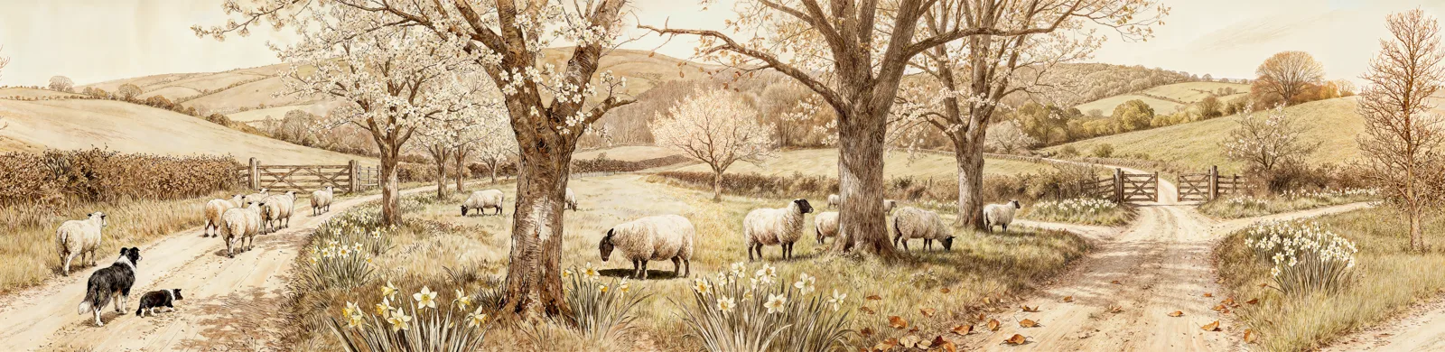 Pastoral Farm artwork detail