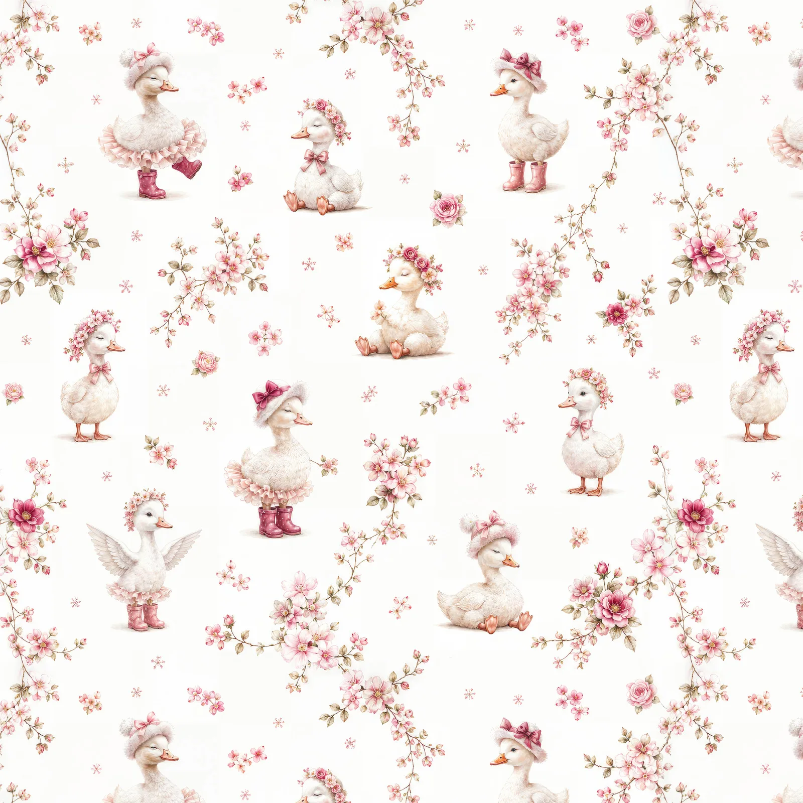 Dove Floral artwork detail