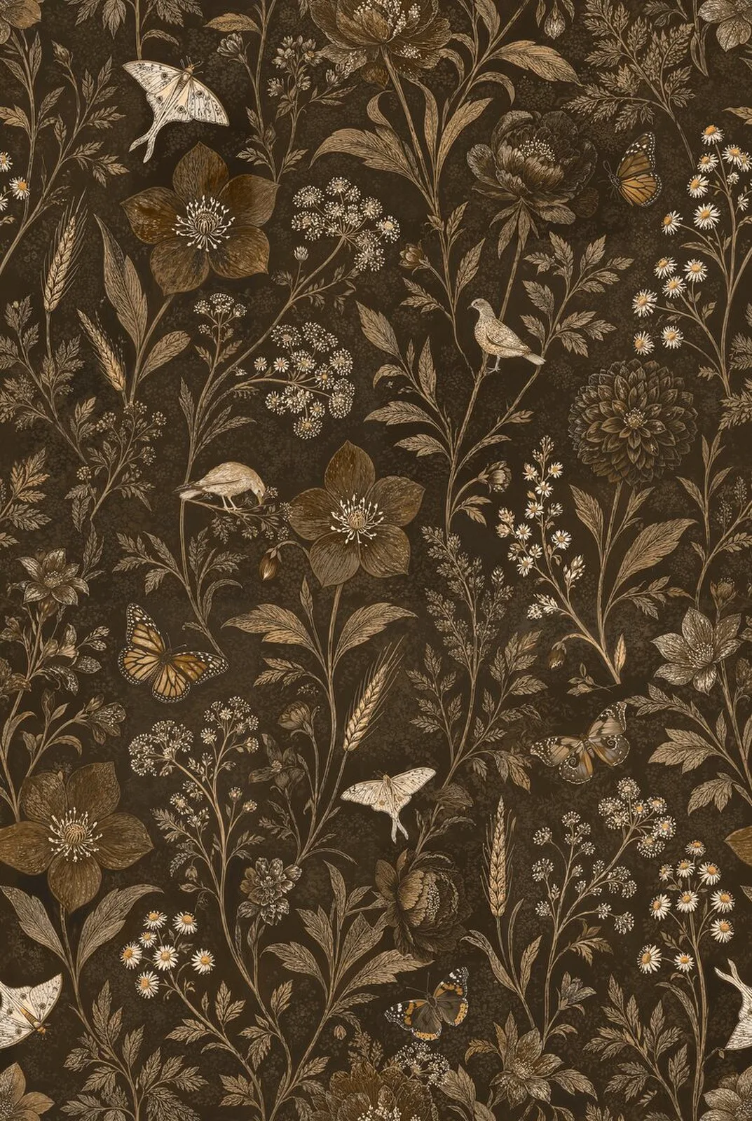 Woodland Floral pattern detail