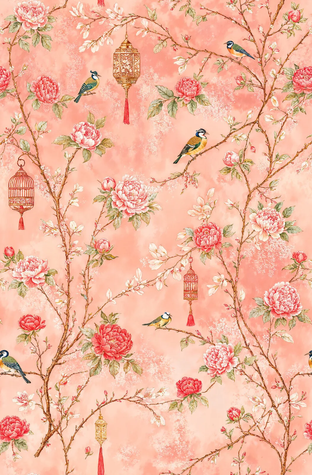 Blush Watercolor artwork detail