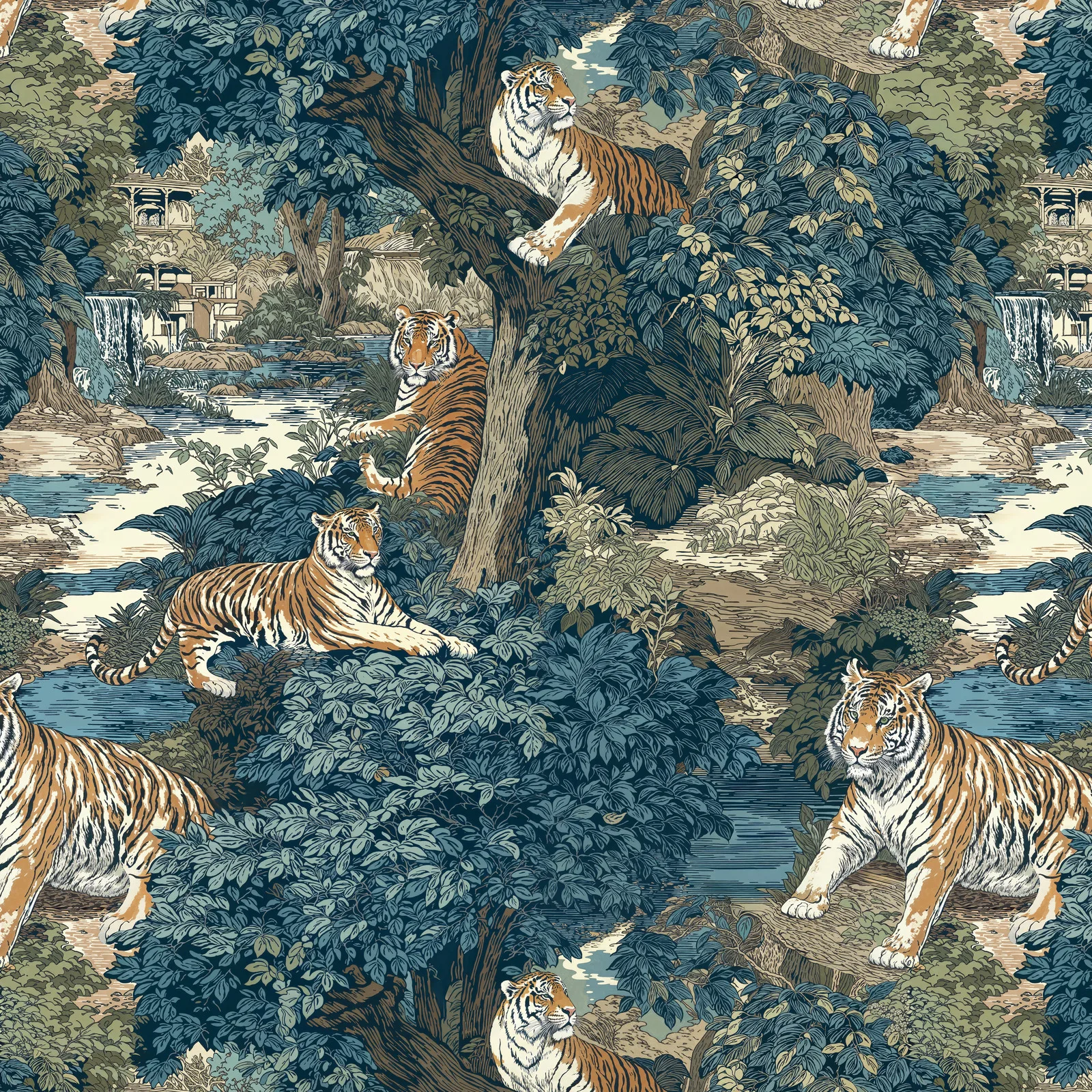 Tiger Jungle artwork detail
