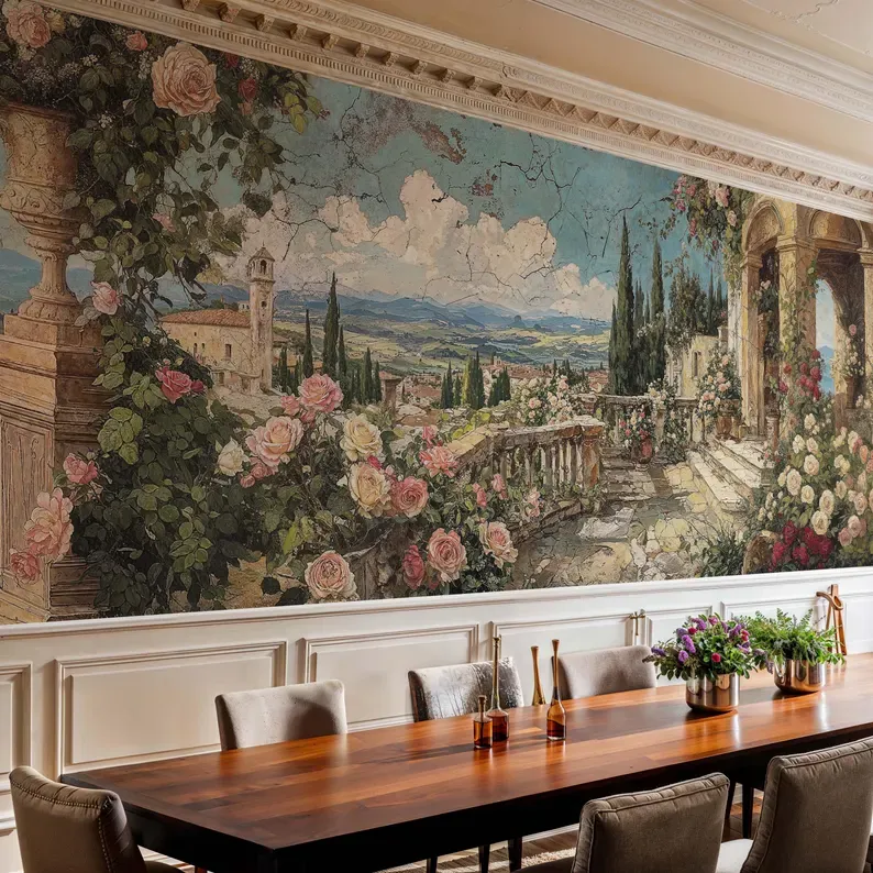 Roman Ruins — Landscape wall mural in an interior