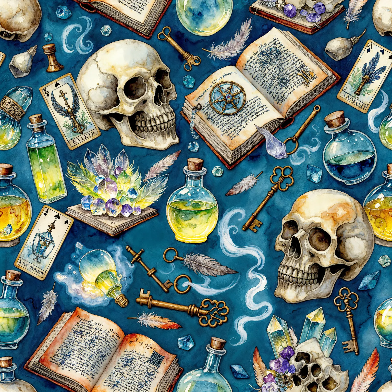 Carnival Skulls artwork detail